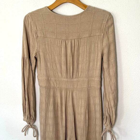Free People True Lovin Linen One-Piece Jumpsuit // Size Small - Picture 3 of 8